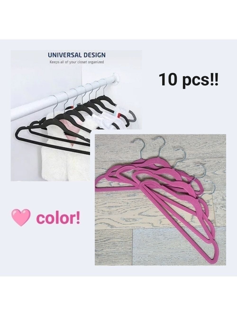 5/$20!! 10/pcs Kids/babies velvet hanger set